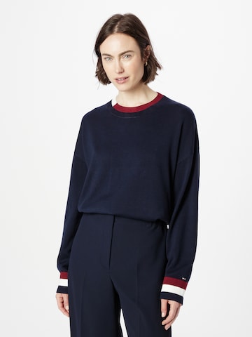 Pull-over TOMMY HILFIGER en bleu : devant