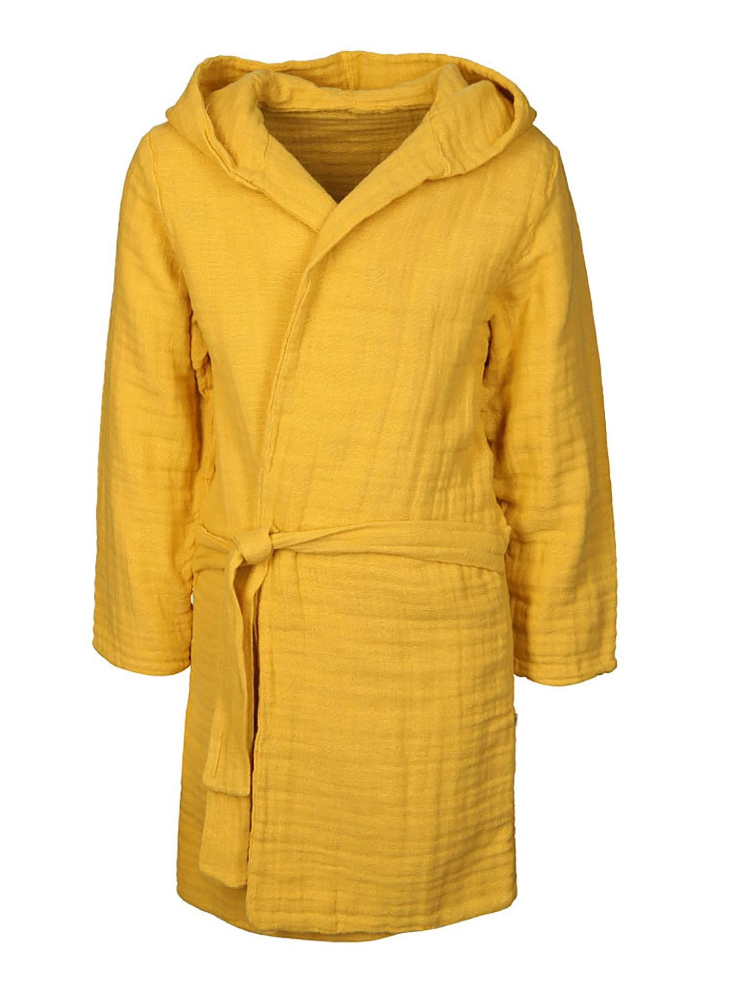 OrganicEra Bathrobe in Yellow: front