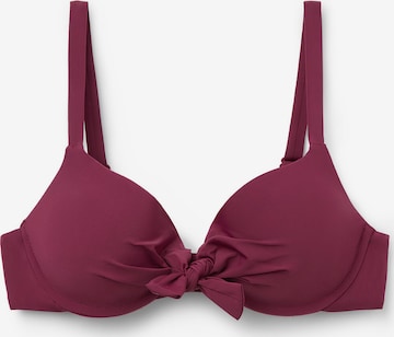 CALZEDONIA Push-up Bikini Top 'Indonesia' in Red: front