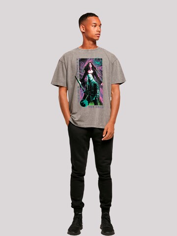 F4NT4STIC Shirt 'The Witcher Fortune Favours The Bold Netflix TV Serie' in Grijs