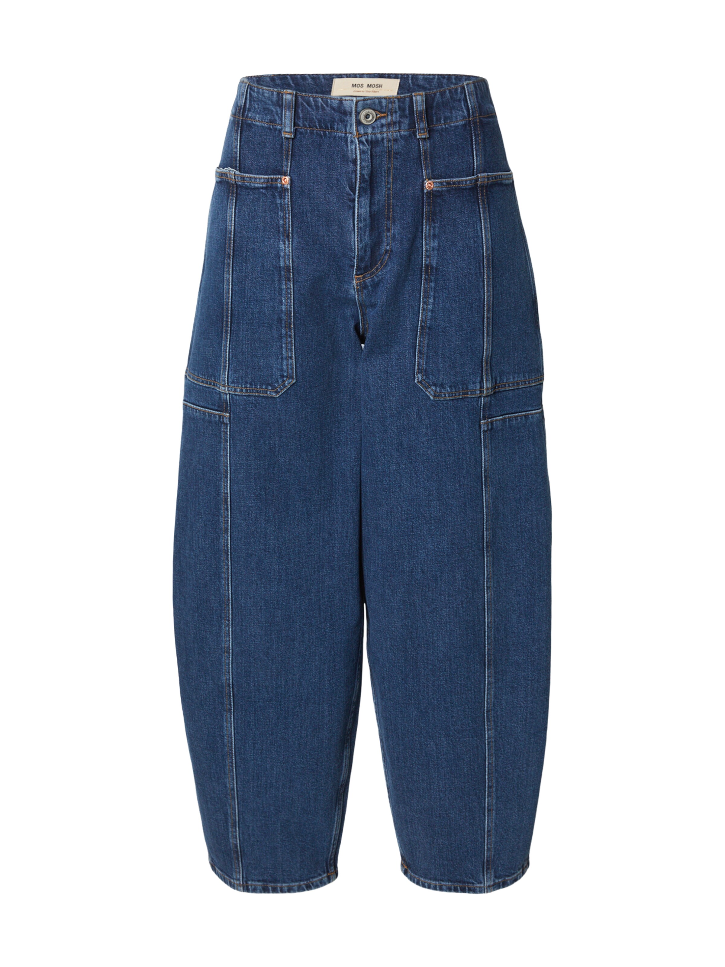 Barrel Jean 'MMRosy Galleon' MOS MOSH en bleu : devant