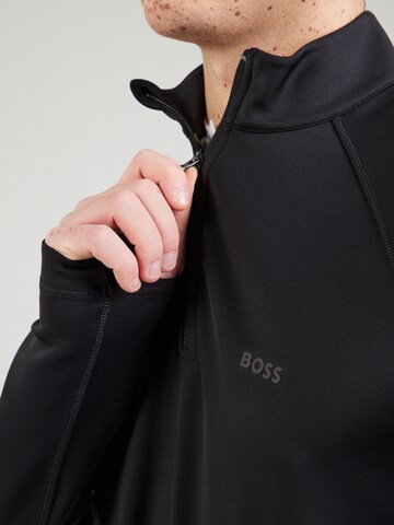 BOSS Спортивный свитшот в Черный