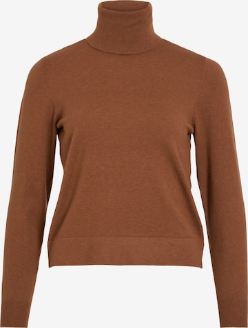 VILA Trui 'KERRY' in Bruin: voorkant