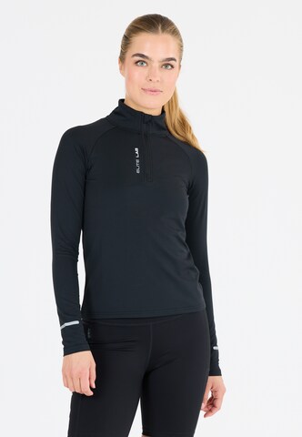 ELITE LAB Midlayer in Schwarz: Vorderseite