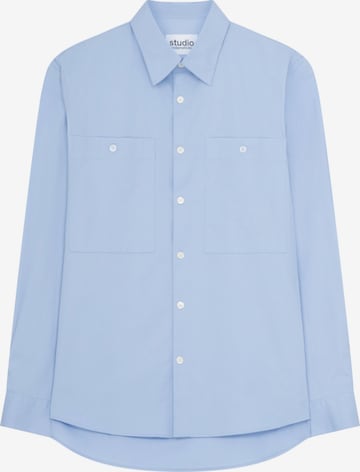 Studio Seidensticker Regular fit Button Up Shirt 'Studio' in Blue: front