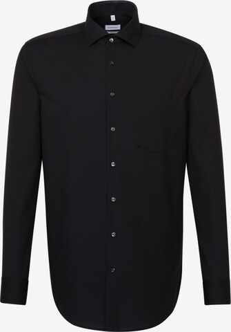 Chemise business ' Regular ' SEIDENSTICKER en noir : devant