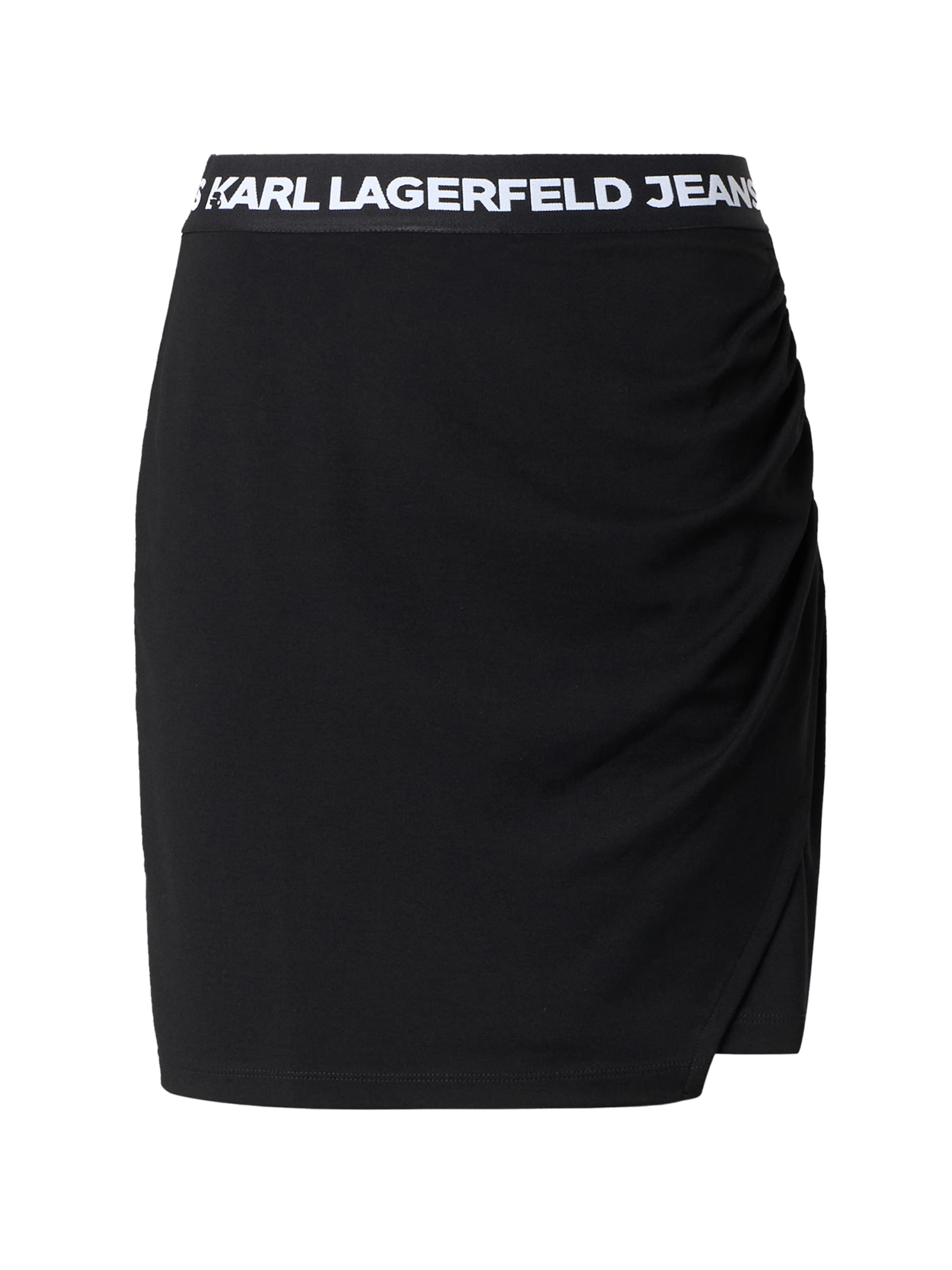 KARL LAGERFELD JEANS Φούστα 'MILANO' σε μαύρο: μπροστά