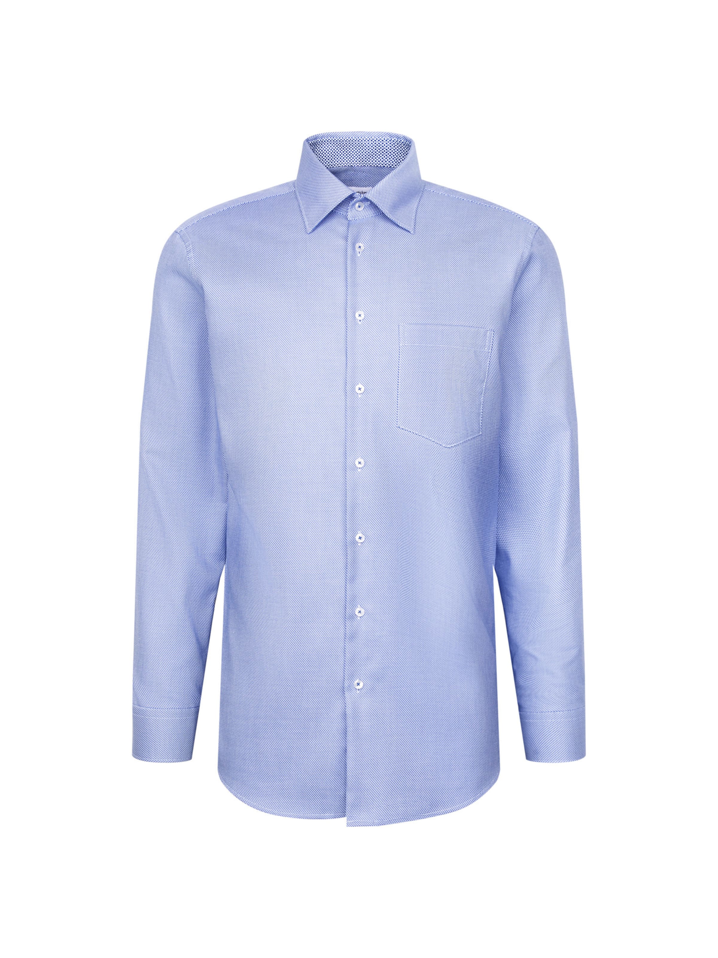 Coupe regular Chemise business 'SMART ESSENTIALS' SEIDENSTICKER en bleu : devant