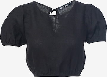 FRESHLIONS Top ' Isolde ' in Black: front