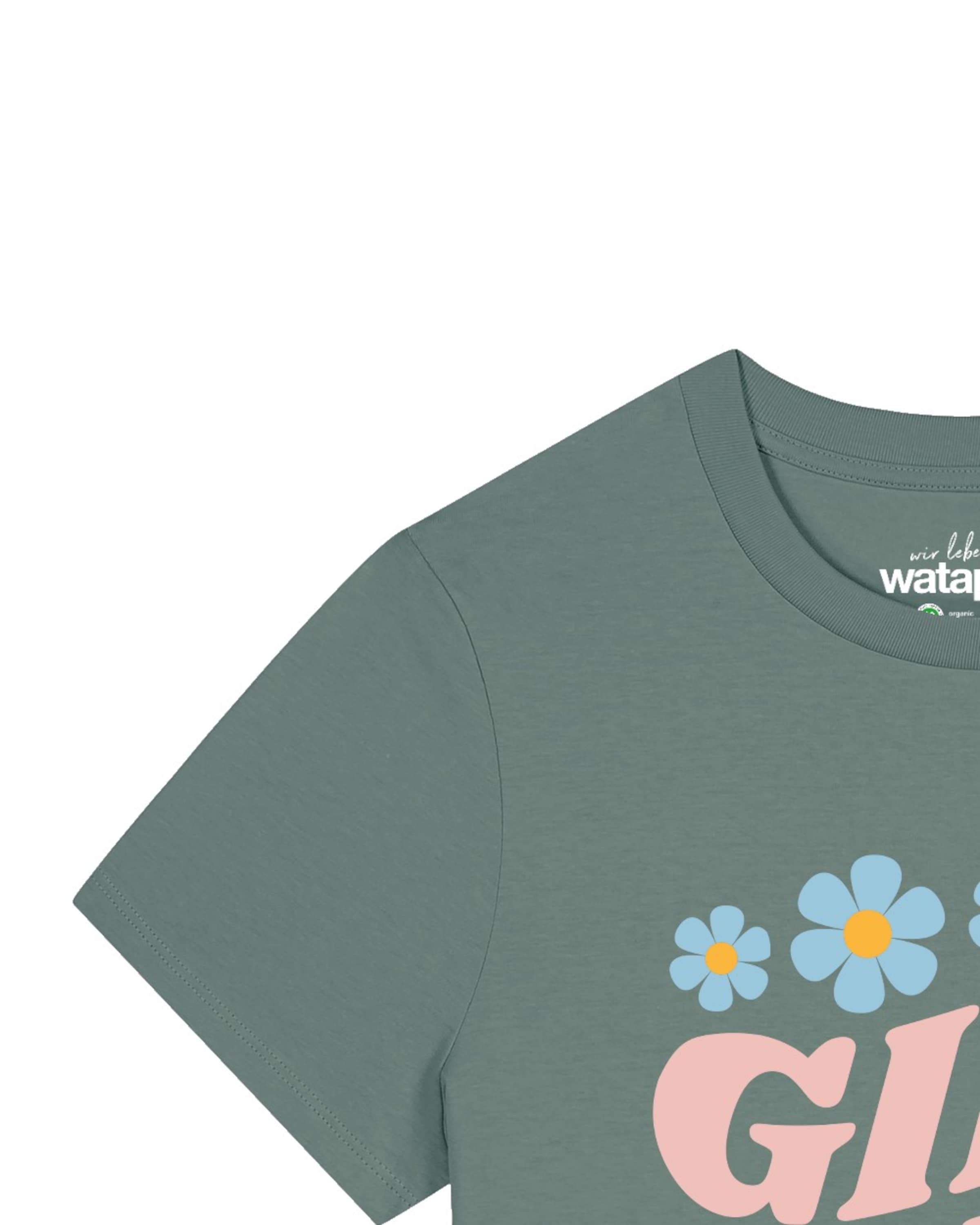Watapparel Shirt 'Girl power' in Groen
