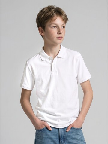 T-Shirt TOM TAILOR en blanc : devant