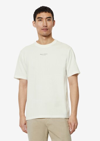 T-Shirt Marc O'Polo en blanc : devant