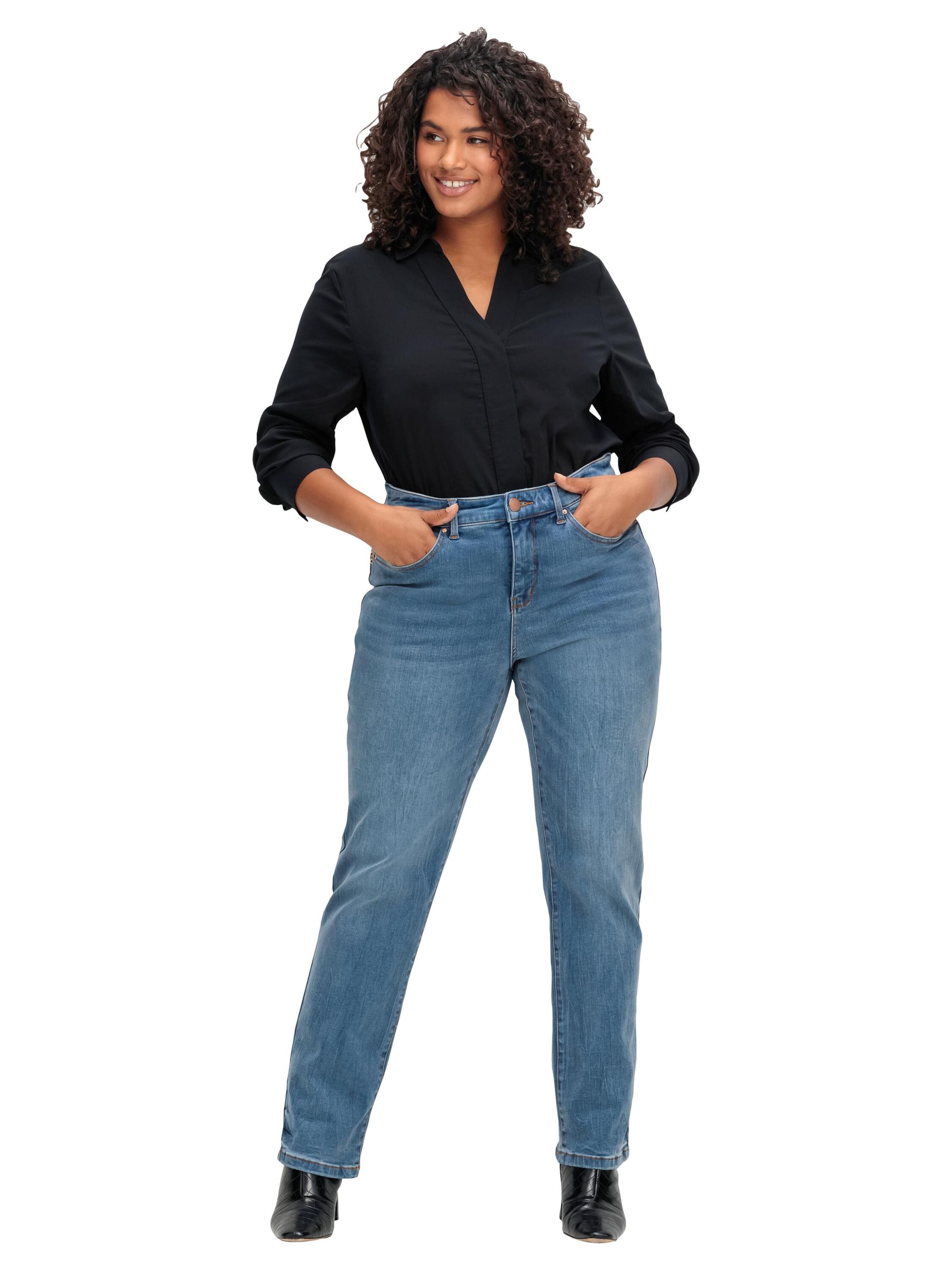 SHEEGO Regular Farkut värissä sininen