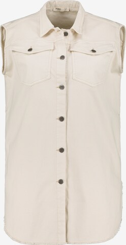 Ulla Popken Bodywarmer in Beige: voorkant