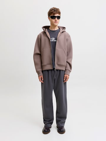 JACK & JONES Wide Leg Bukser 'JPSTBILL BRADLEY' i grå
