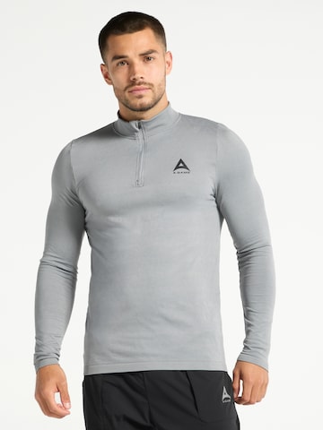 A-Game Shirt in Grau: Vorderseite