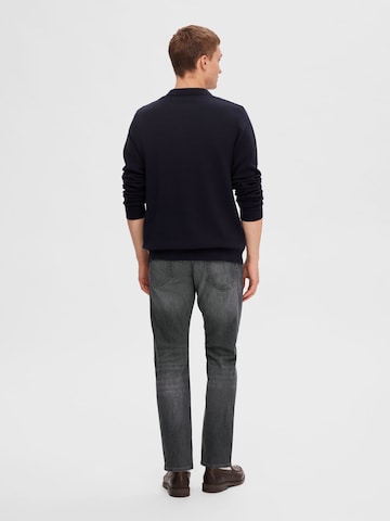 SELECTED HOMME Pullover in Blau