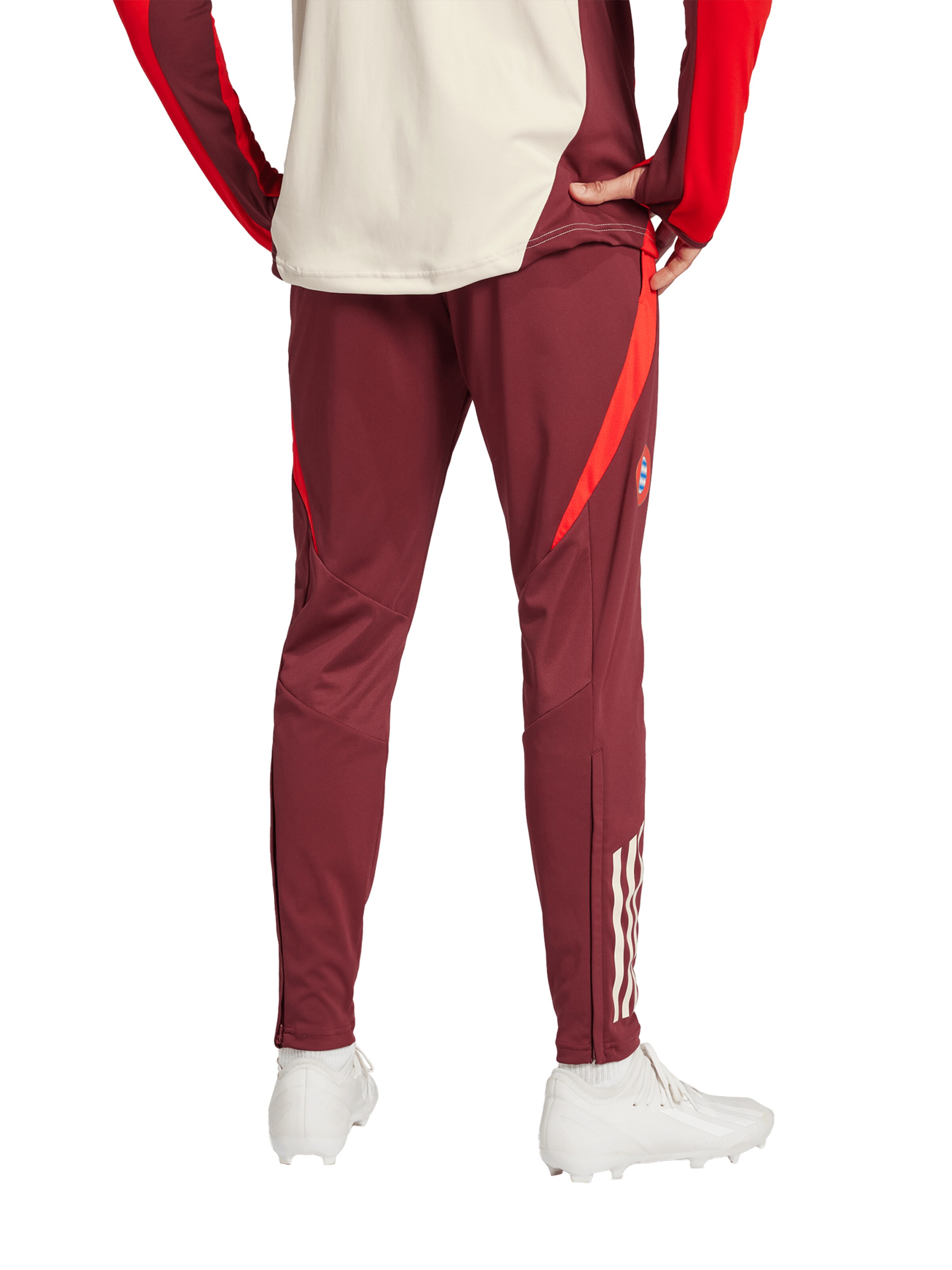 FC BAYERN MÜNCHEN Slimfit Sporthose 'UCL Teamline' in Rot