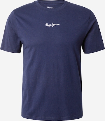 Pepe Jeans T-Shirt 'DEROK' in Blau: Vorderseite
