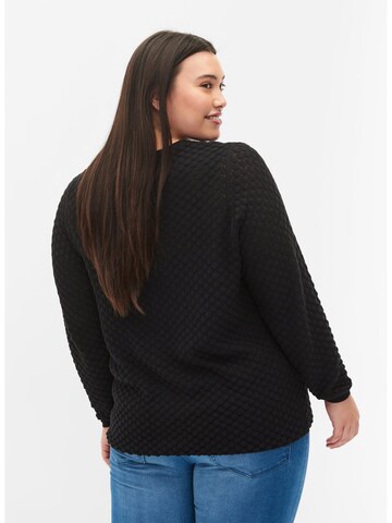 Zizzi Pullover 'ELSA' in Schwarz