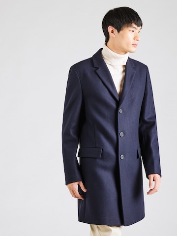 HUGO Between-Seasons Coat 'Migor' in Blue: front
