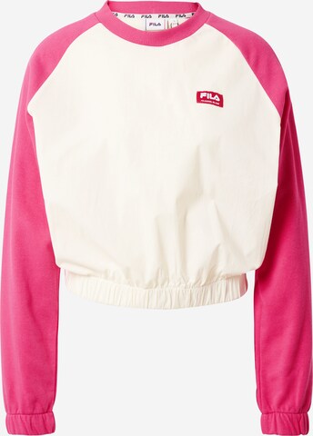 FILA Sweatshirt 'TABOR' in Wit: voorkant