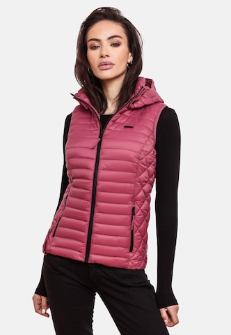 MARIKOO Vest 'Hasenpfote' in Pink: front