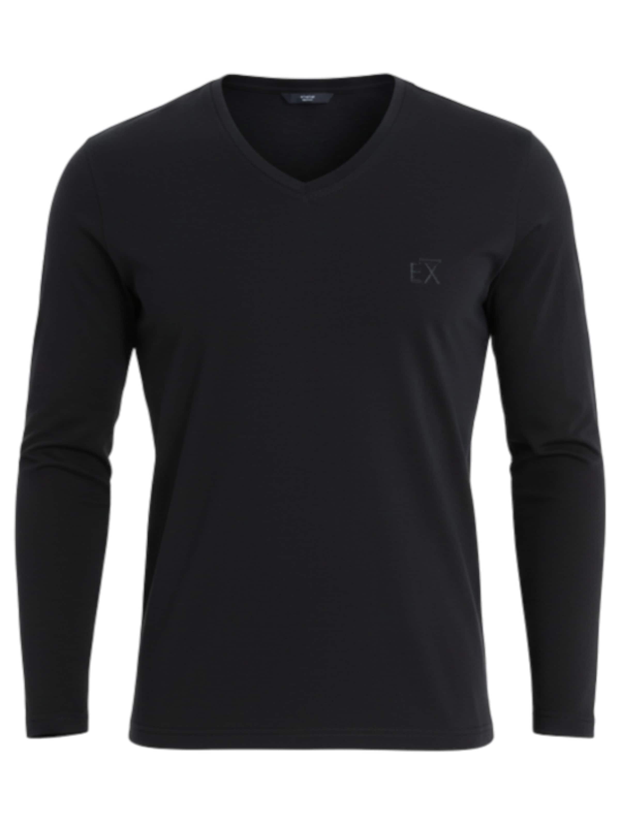 Ombre Shirt 'OM-LSBC-0123' in Black: front