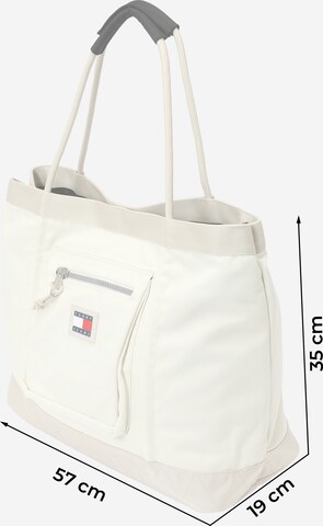 Tommy Jeans Nakupovalna torba | bela barva