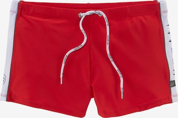 bugatti Swim Trunks 'Connor' in Red: front