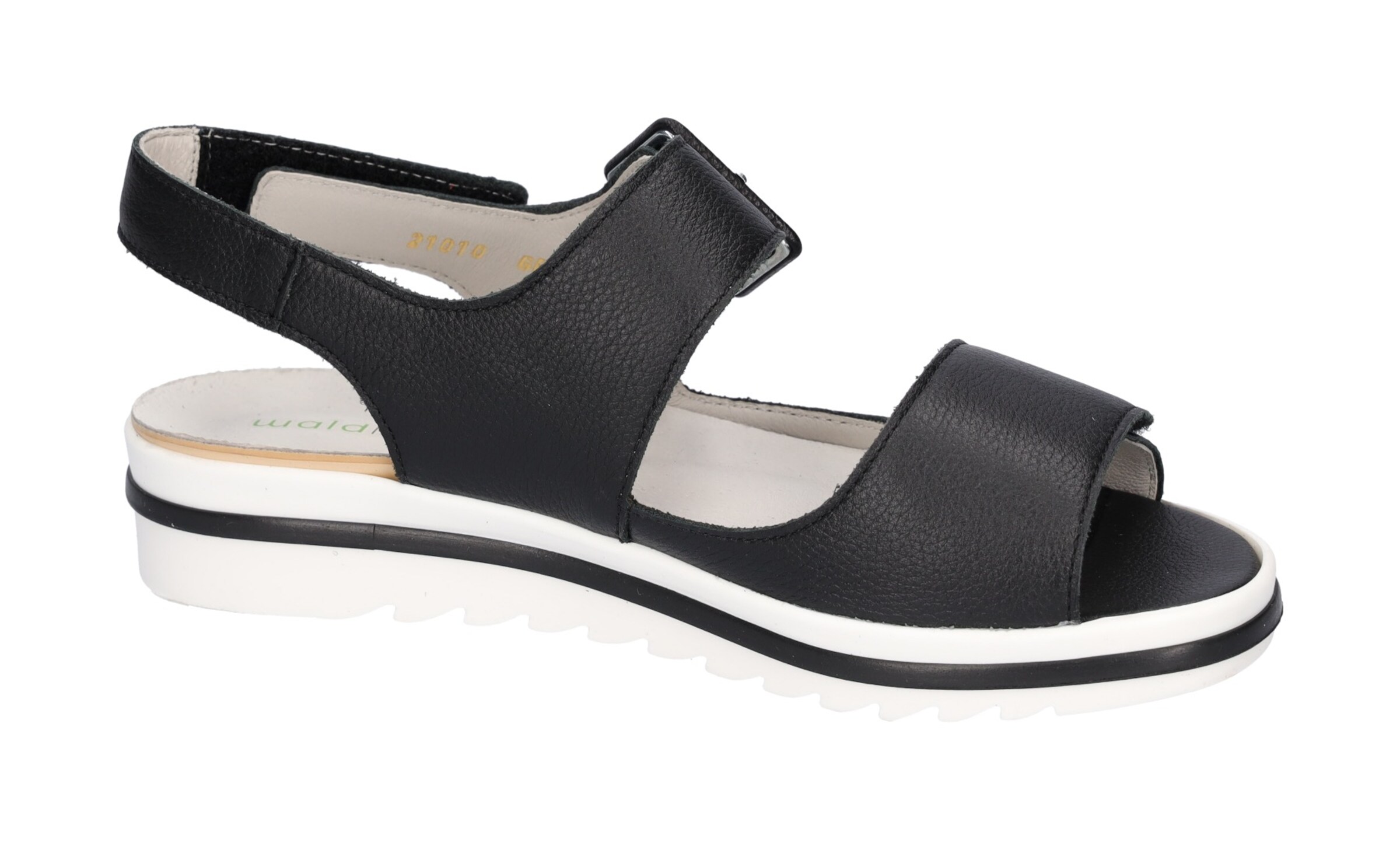 WALDLÄUFER Strap Sandals in Black