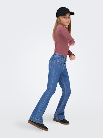 ONLY GIRLS Flared Jeans 'KOGMadison' i blå