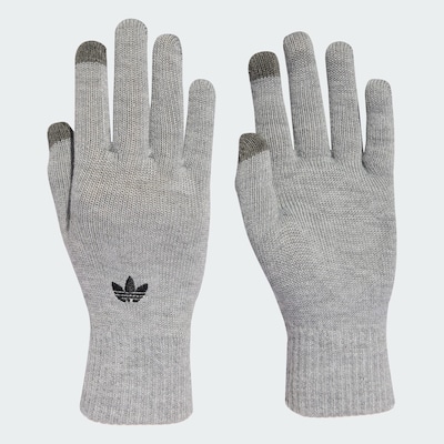 ADIDAS ORIGINALS Guantes con dedos 'Adicolor' en gris moteado / negro, Vista del producto