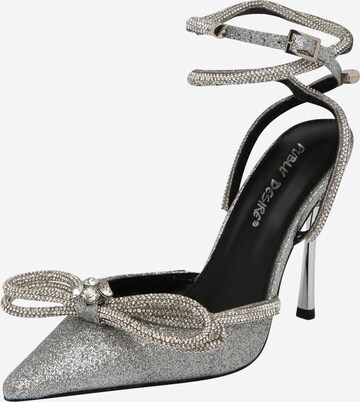 Public Desire Pumps 'MIDNIGHT' in Silber: predná strana