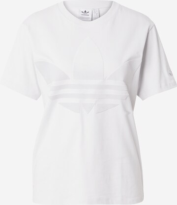 T-shirt 'TREFOIL' ADIDAS ORIGINALS en blanc : devant