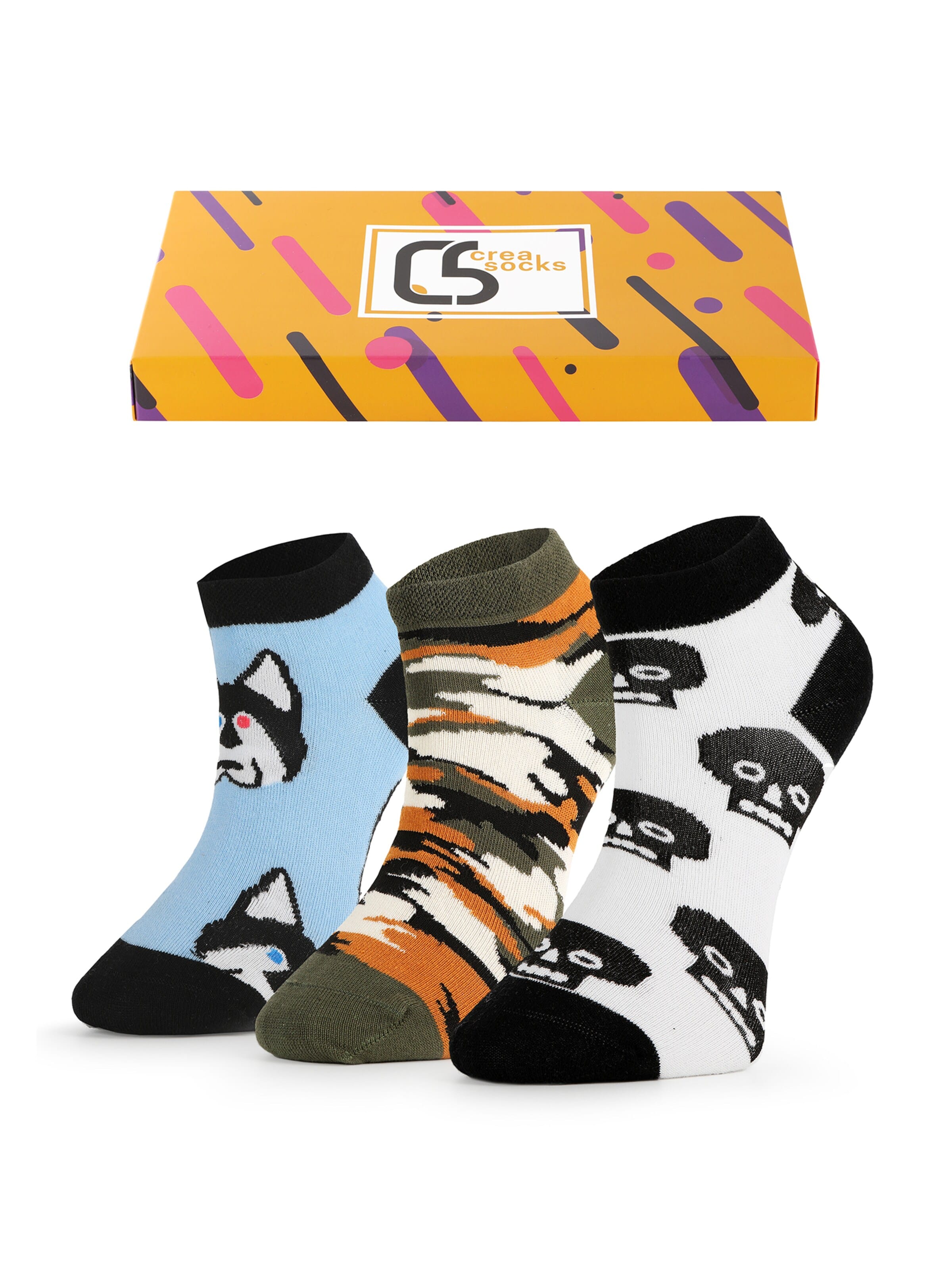 Chaussure basse 'Bunt' Crea Socks en mélange de couleurs : devant