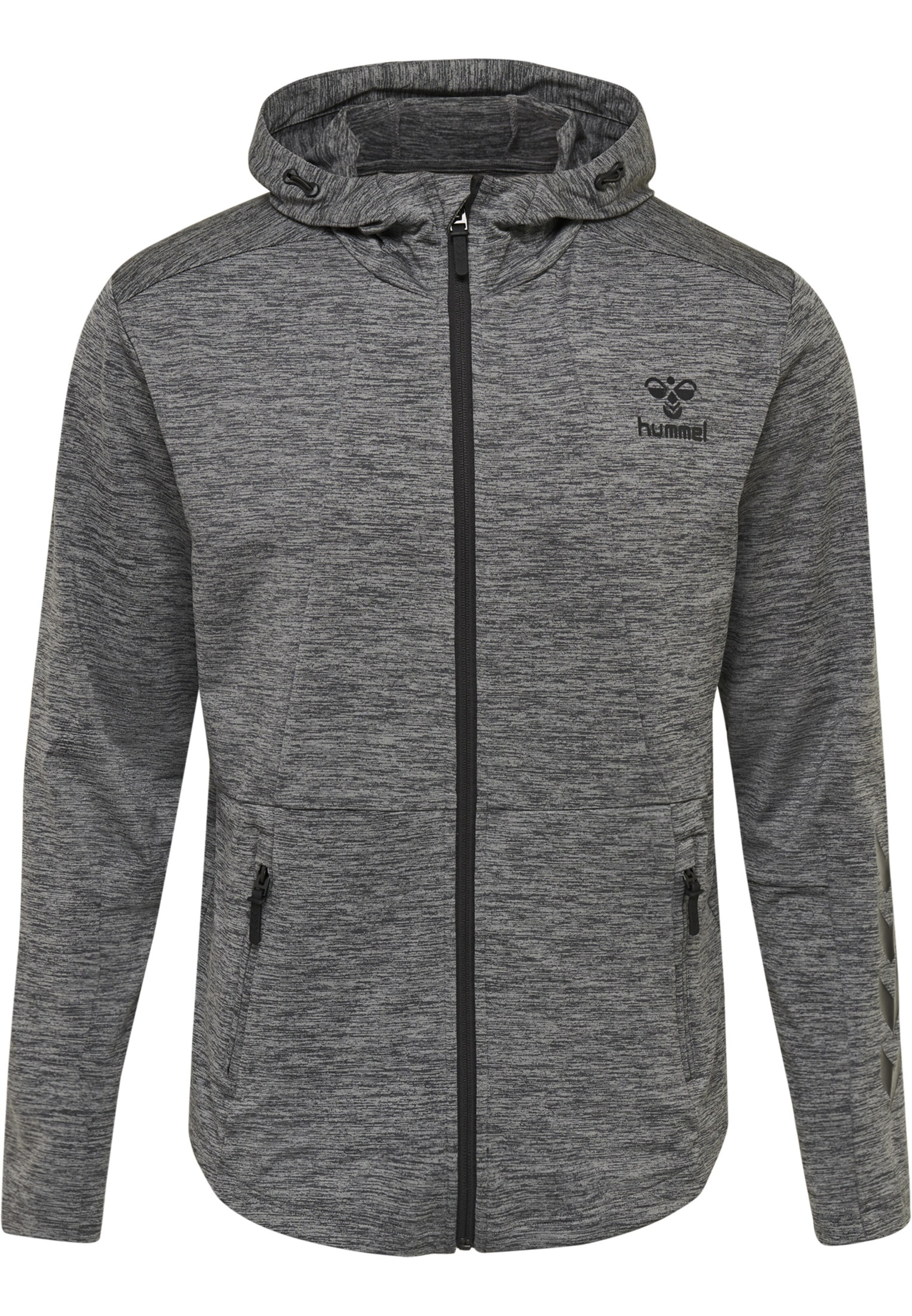 Veste de survêtement Hummel en gris : devant