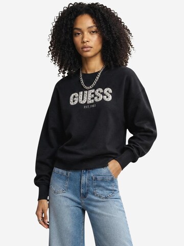 Felpa 'Madeline' di GUESS in nero: frontale