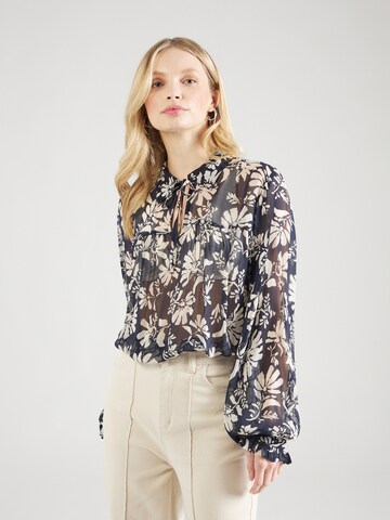 Part Two Bluse 'Faya' in Blau: Vorderseite