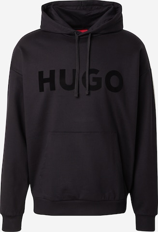 HUGOSweater majica - crna boja: prednji dio
