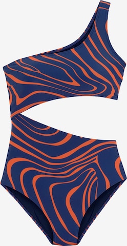 BUFFALO Swimsuit 'Monokini Dune' in Blue: front