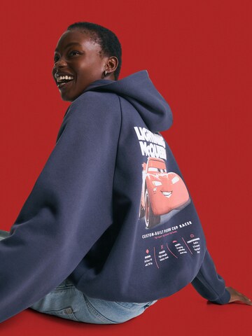 Bershka Tréning póló - kék: elől