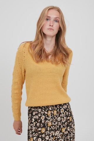 b.young Sweater 'BYOMIKKA JUMPER' in Yellow: front