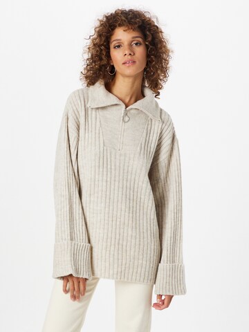 PIECES Pullover in Beige: Vorderseite