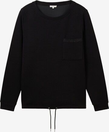 Tom Tailor Women + Sweatshirt in Black: front