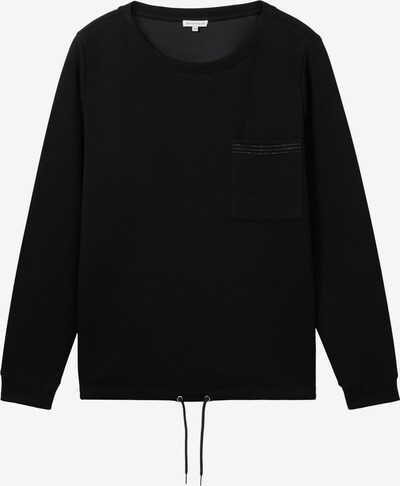 Tom Tailor Women + Sweatshirt in schwarz / silber, Produktansicht