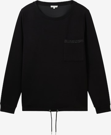 Sweat-shirt Tom Tailor Women + en noir : devant