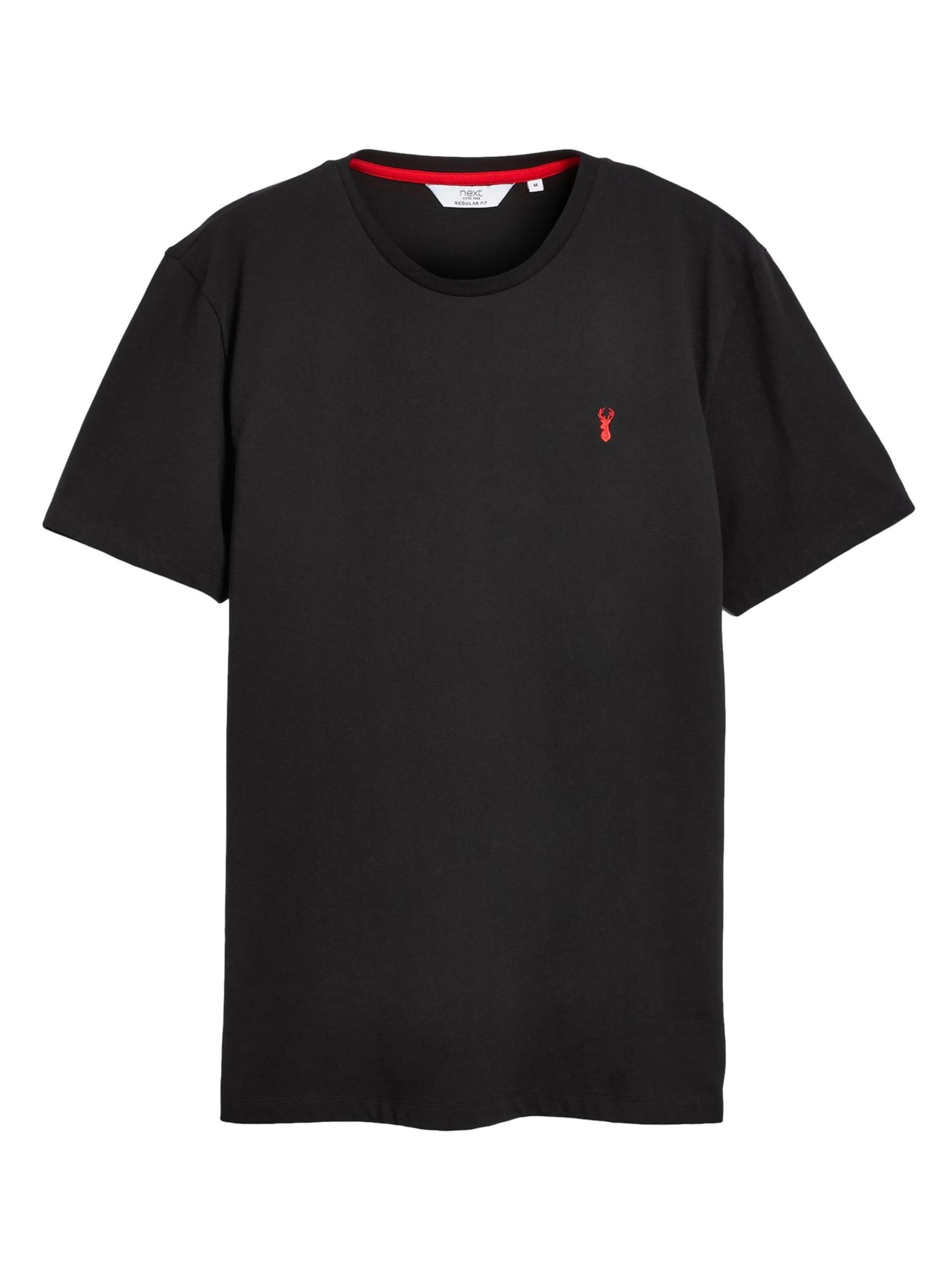 Next T-shirt i svart: framsida