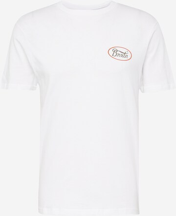 Brixton T-Shirt 'PARSONS' in Weiß: predná strana