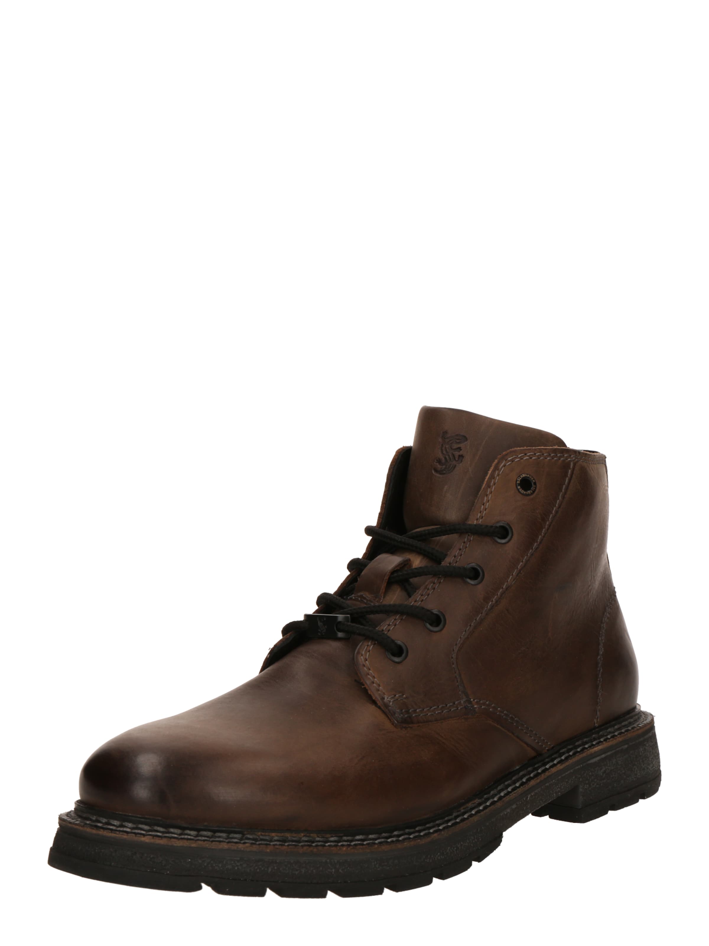 SALAMANDER Fűzős csizma - barna: elől